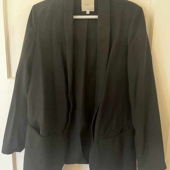 Linen Black Blazer - Picture 2 of 2